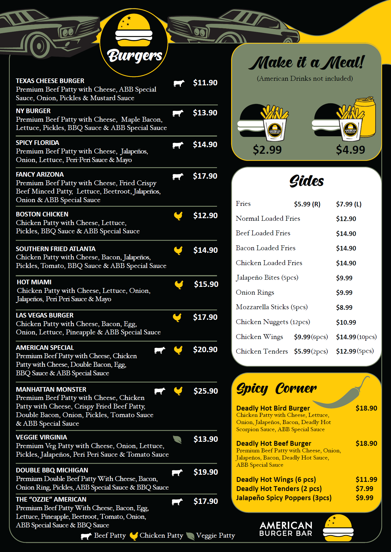 New American Burger Bar Menu Online Ordering by Order Eats (1)